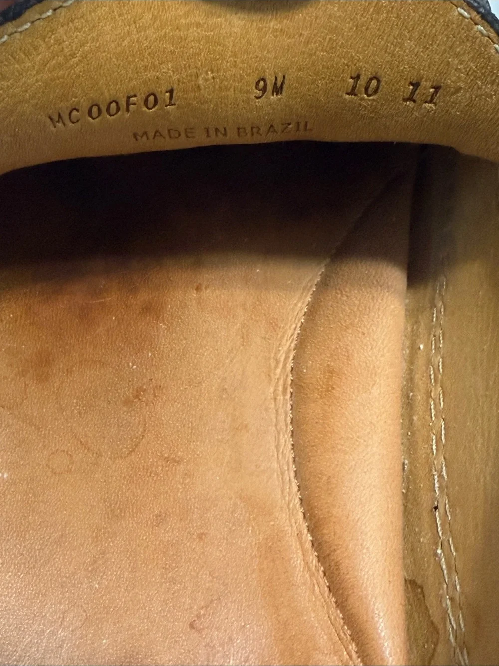 Peter Millar Black Leather Horsebit Driving Loafers Slip On Men Size 9M